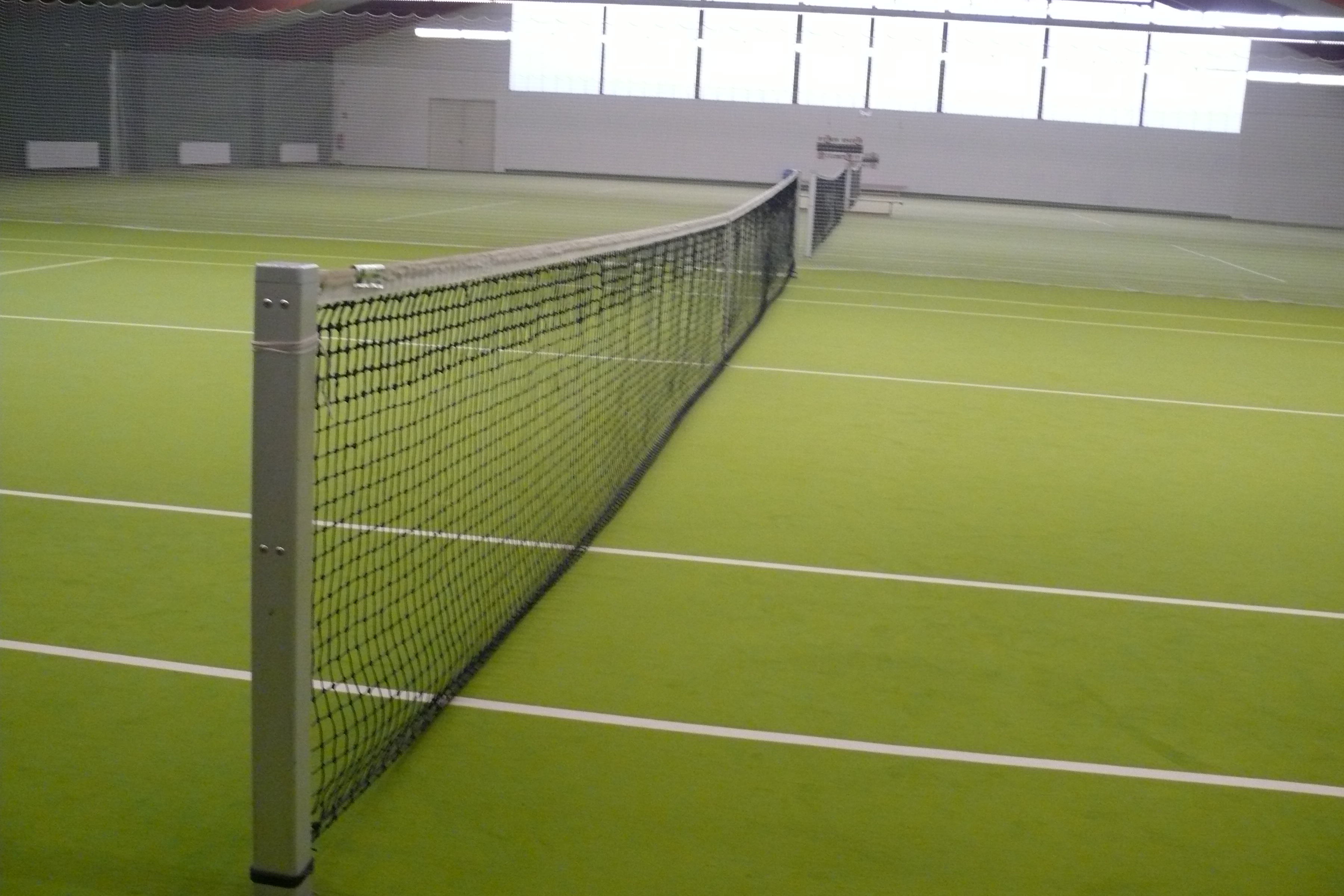 Tennisplätze Halle Teppich